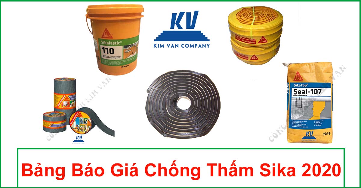 Bảng báo giá sika chống thấm 2020